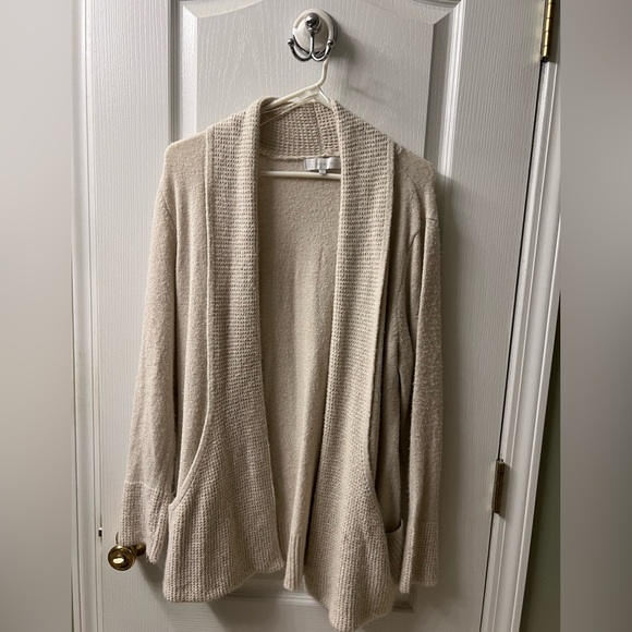 Verve Ami Sweaters - Verve Ami Beige Open-Front Cardigan